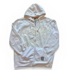 ECKO UNLTD. Men’s White Fleece Logo Zip-Up Sweatshirt. Y2K Zip Up. Size XL